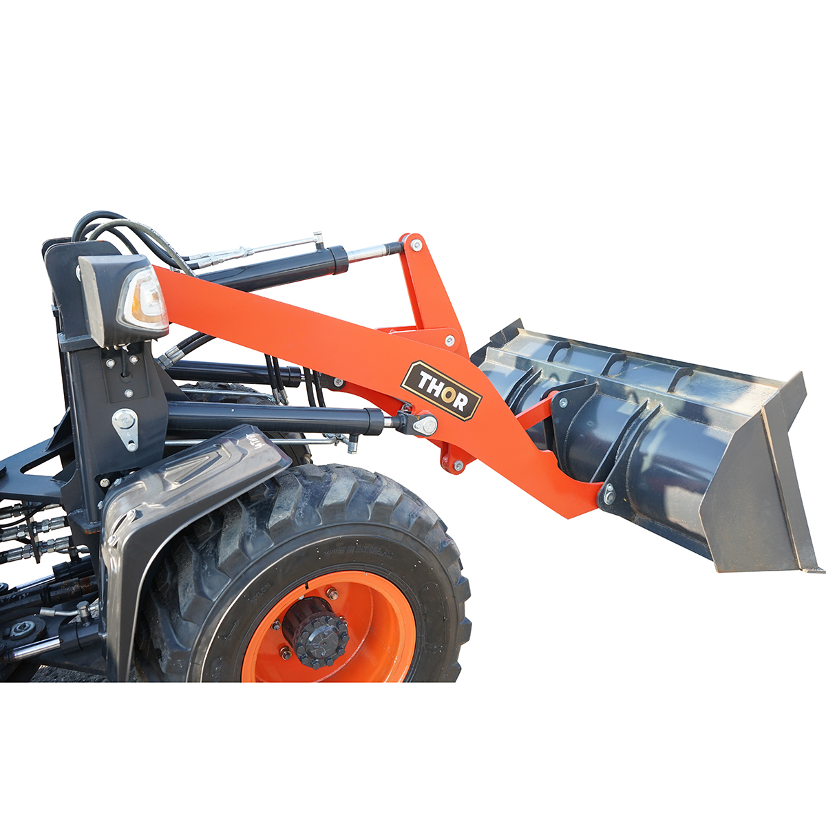 Buldoexcavator 3.5T, motor diesel 50CP 4500x1550x2600mm THOR - imagine 11