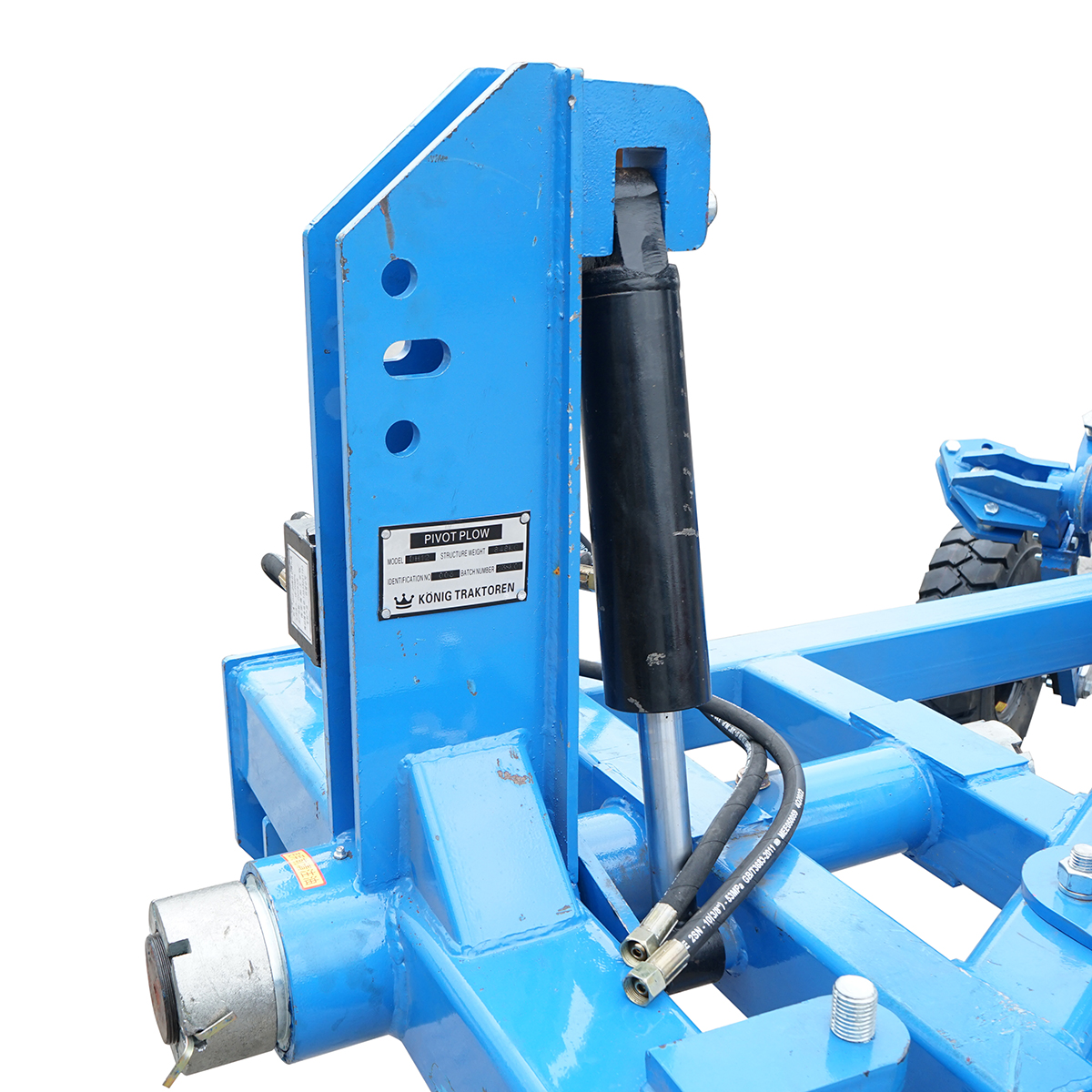 Plug agricol cu 3 (2+1) trupite reversibil hidraulic, cormane crestate Konig Traktoren - imagine 6