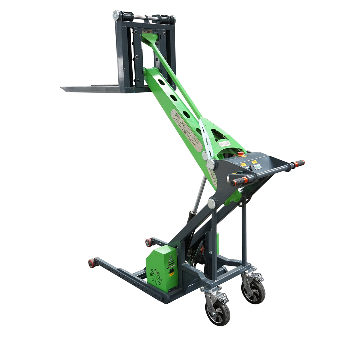 Transpalet electric 24V cu sarcina maxima 650 Kg, inaltime ridicare 1500mm, furci 950mm THOR - imagine 4