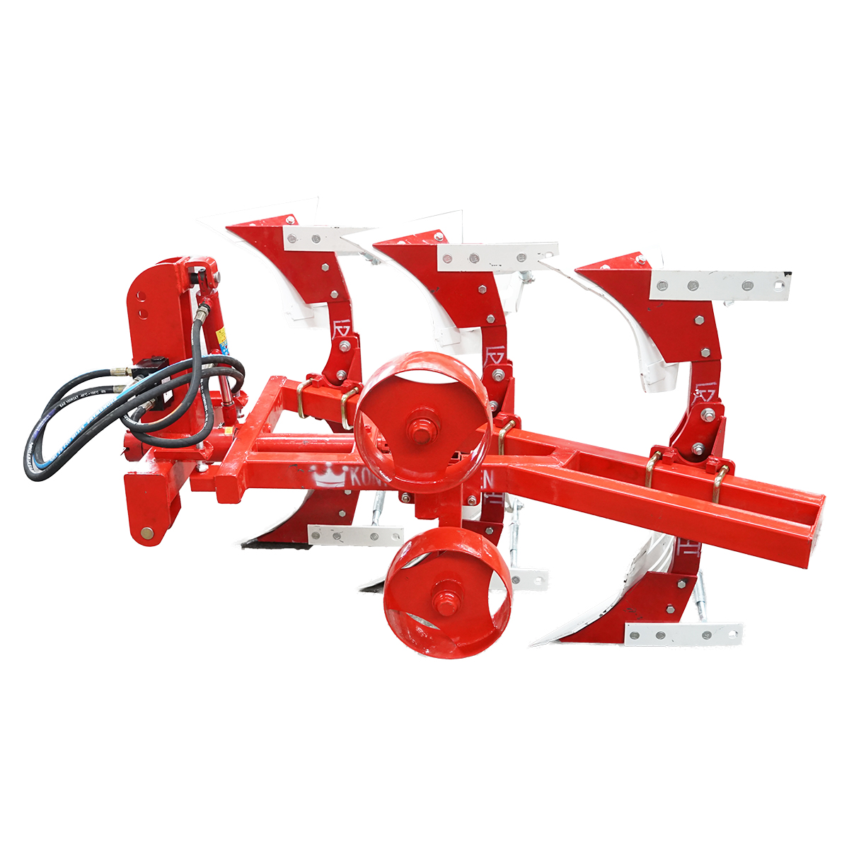 Plug agricol reversibil hidraulic cu 3 trupite, cormane crestate Konig Traktoren - imagine 5