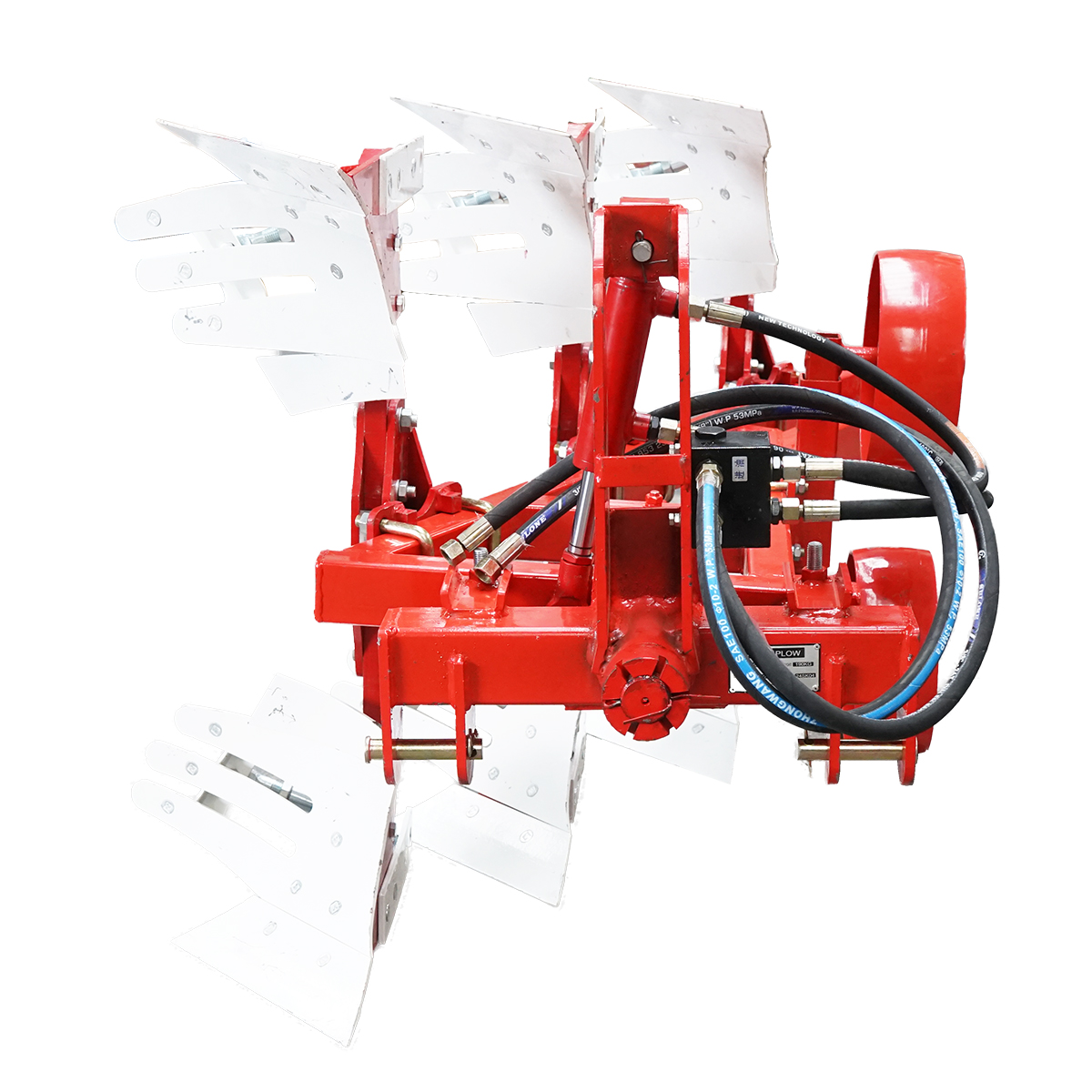 Plug agricol reversibil hidraulic cu 3 trupite, cormane crestate Konig Traktoren - imagine 2