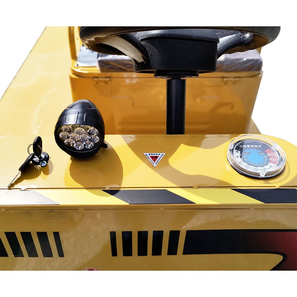 Carucior platforma electrica transport marfa cu bancheta 1200W, 48V, 3x1.25m sarcina maxima 1000Kg THOR - imagine 6