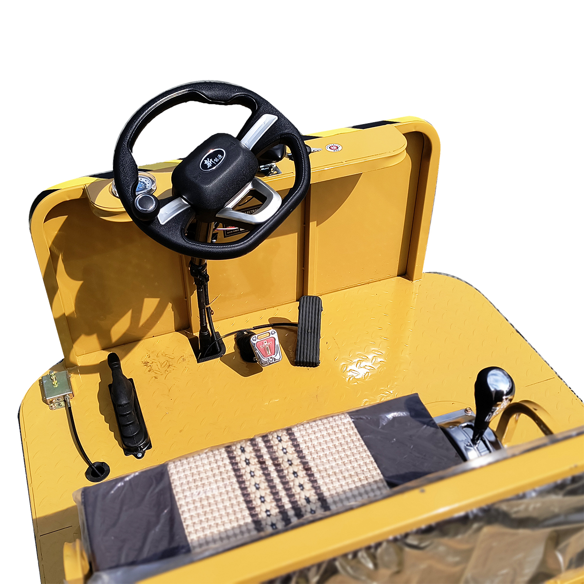 Carucior platforma electrica transport marfa cu bancheta 1200W, 48V, 3x1.25m sarcina maxima 1000Kg THOR - imagine 5