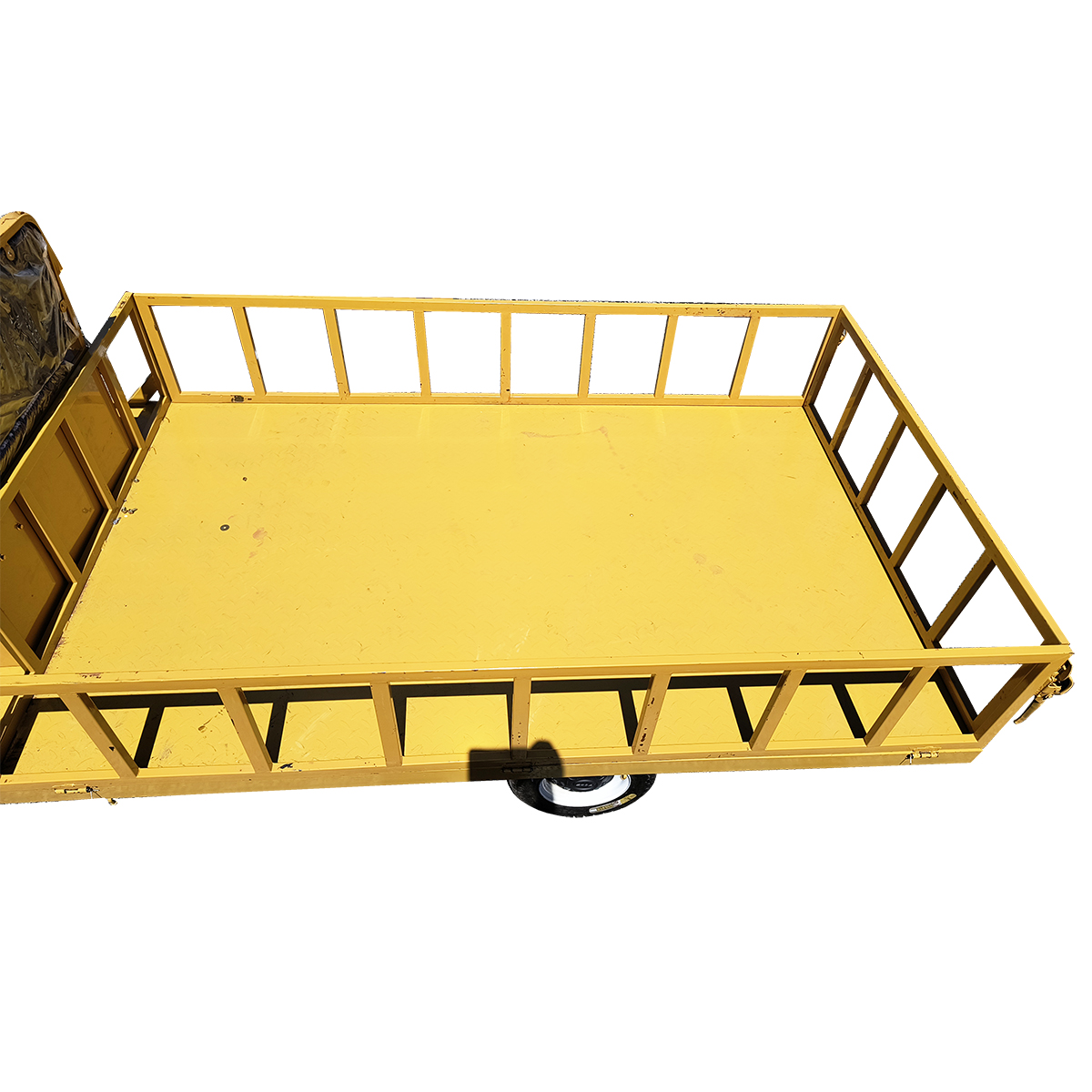 Carucior platforma electrica transport marfa cu bancheta si obloane 1200W, 60V, 2.5x1.25m sarcina maxima 1000Kg THOR - imagine 7