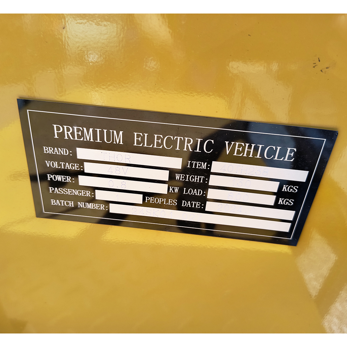 Carucior platforma electrica transport marfa 800W, 48V, 1.5x0.8m sarcina maxima 800Kg THOR - imagine 5