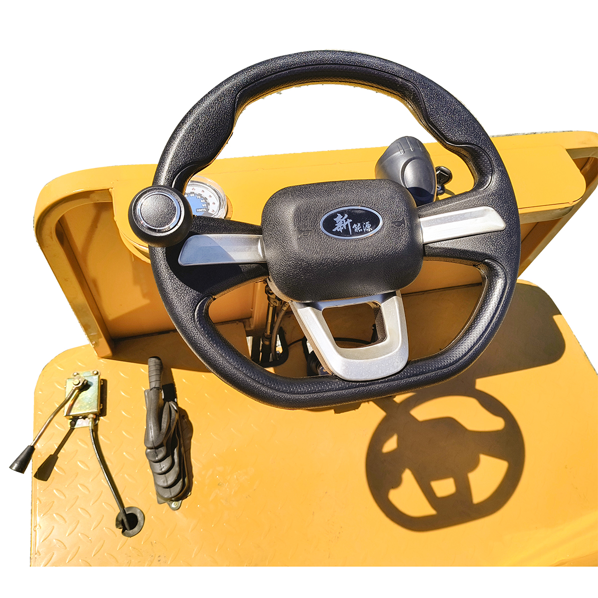 Carucior electric platforma cu 2 banchete pentru transport marfa 800W, 48V, 2.5x1.25m sarcina maxima 800Kg THOR - imagine 4