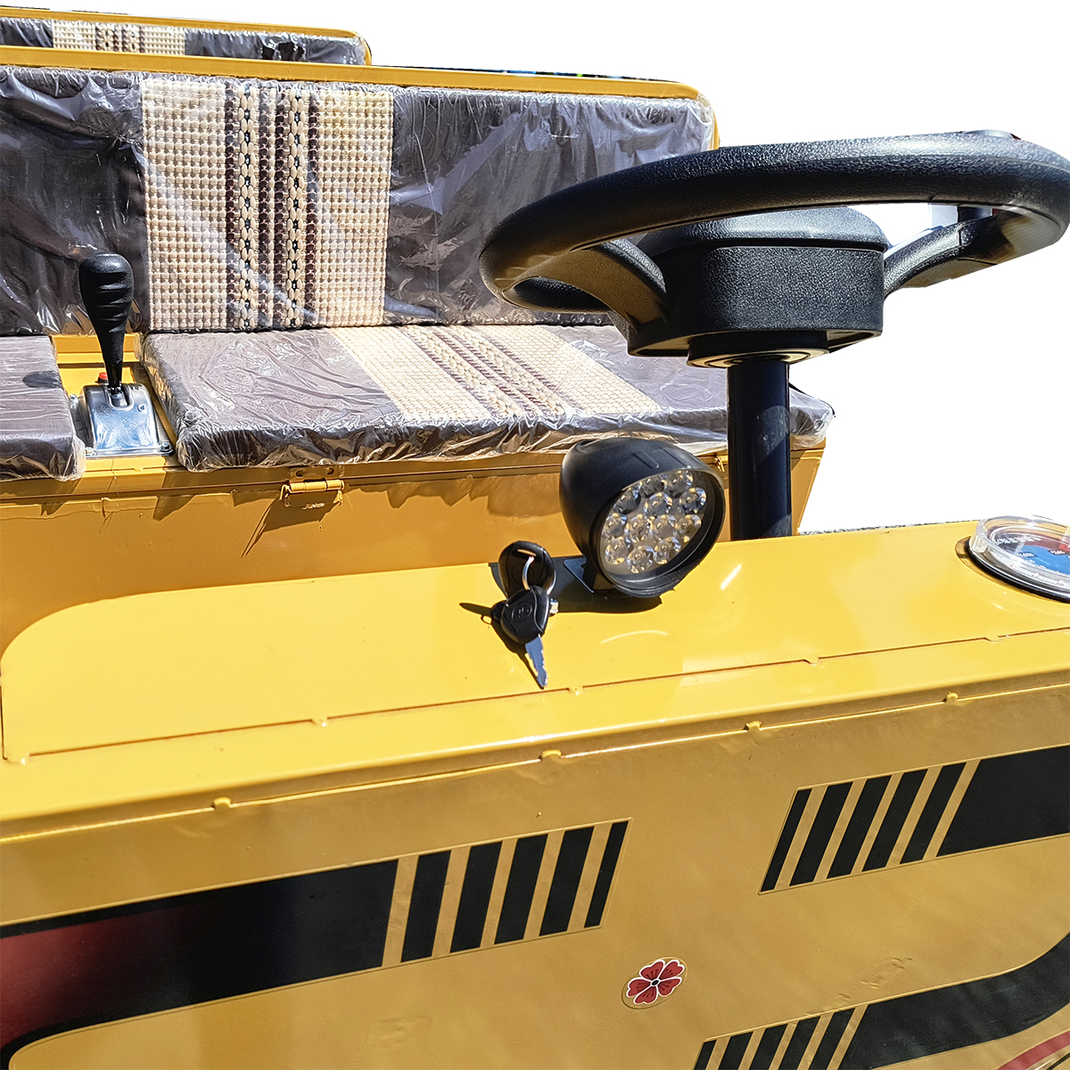 Carucior electric platforma cu 2 banchete pentru transport marfa 800W, 48V, 2.5x1.25m sarcina maxima 800Kg THOR - imagine 7