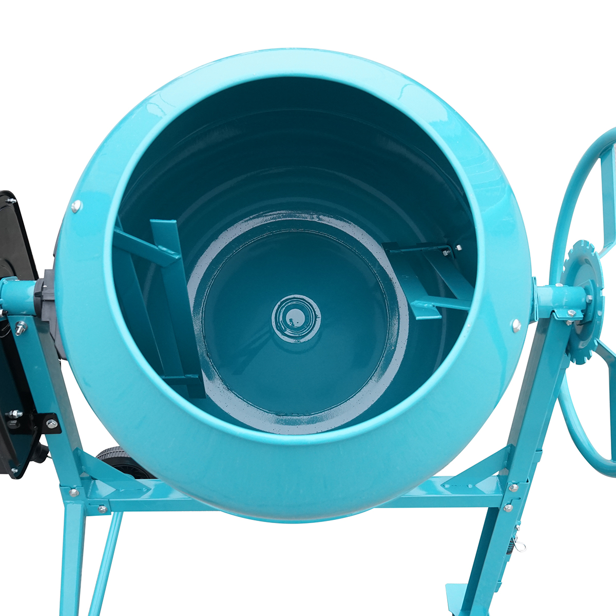 Betoniera 650W, volum cuva 160L, pinion si coroana din fonta 58 Kg - imagine 6