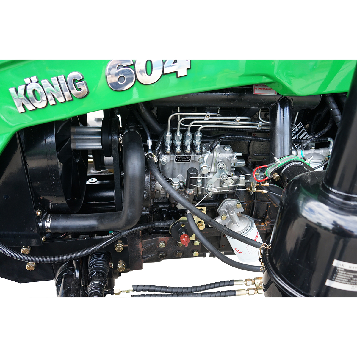 Tractor cu semicabina 60HP Hanwo E3, motor Xinchai III cu roti 8.3-20/12.4-28 Konig Traktoren 604 - imagine 9