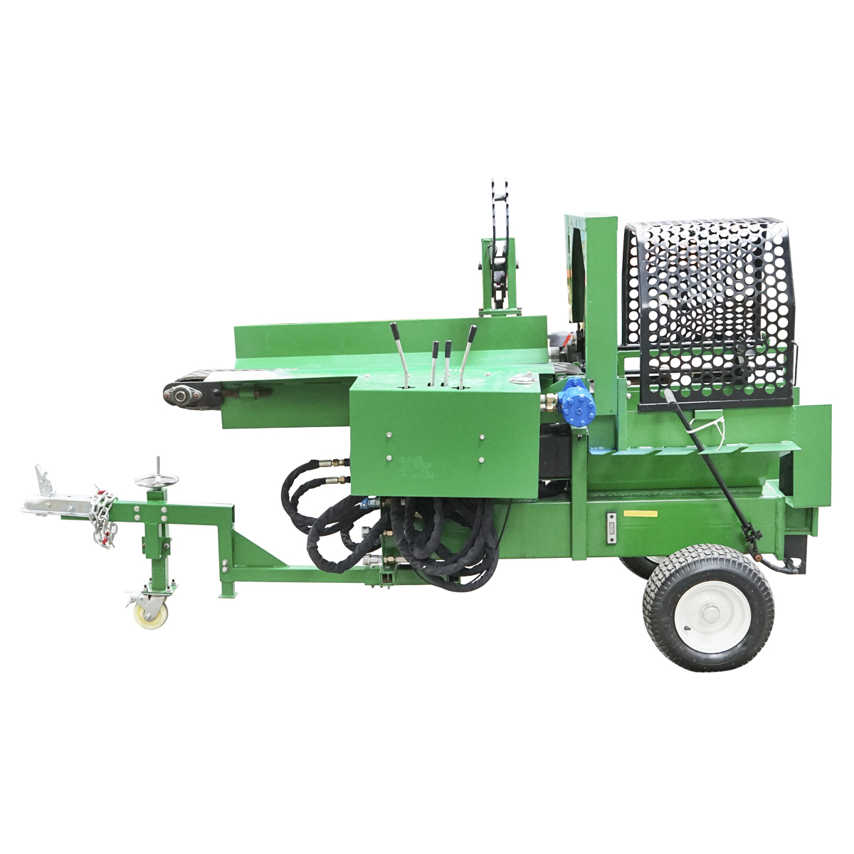 Despicator lemne 16T, motor benzina 15CP cu banda rulanta si conveier 570Kg - imagine 4