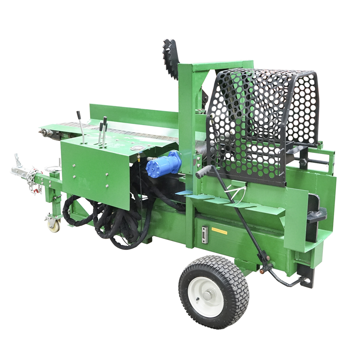 Despicator lemne 16T, motor benzina 15CP cu banda rulanta si conveier 570Kg - imagine 5