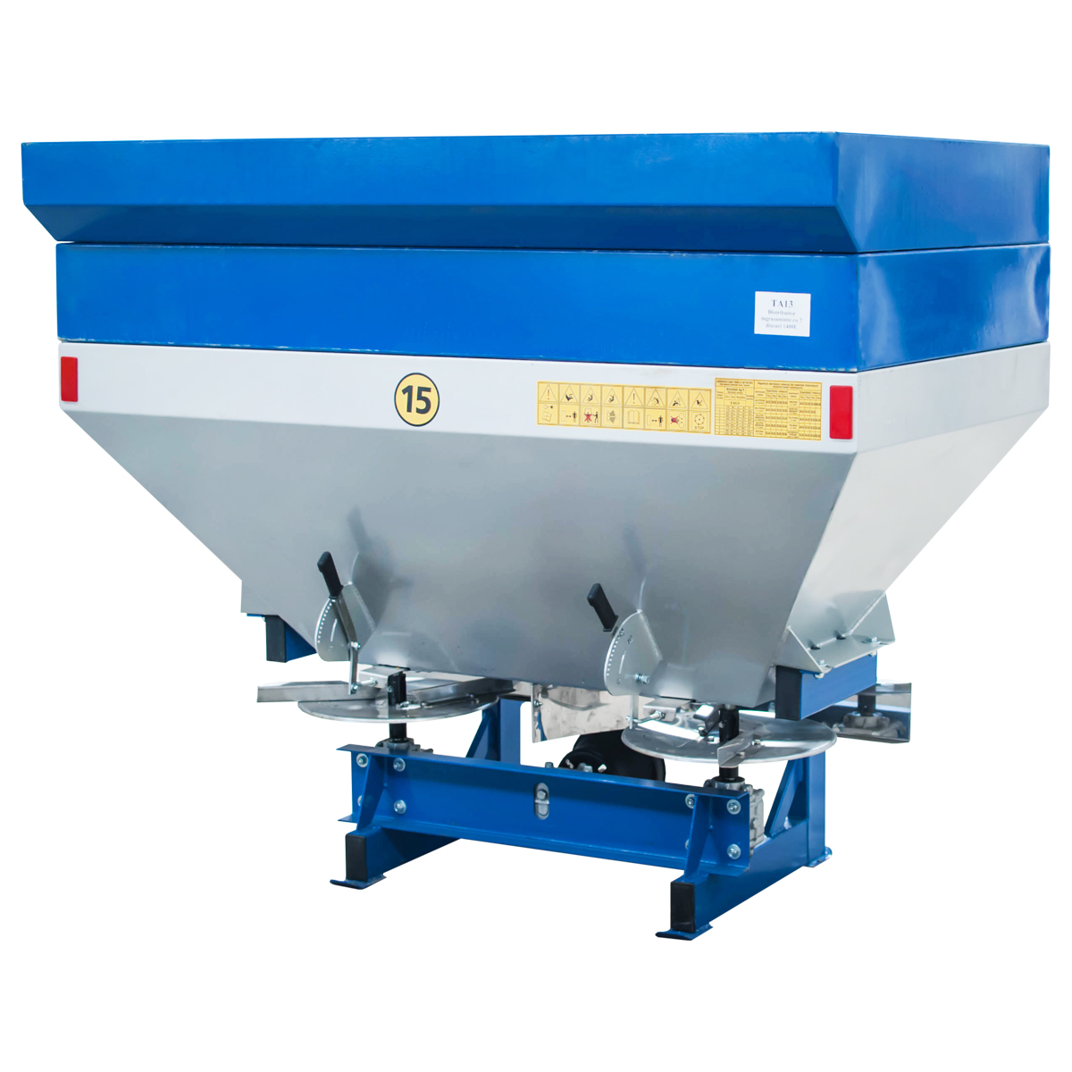 Distribuitor ingrasaminte cu 2 discuri, capacitate buncar 1400L - imagine 4