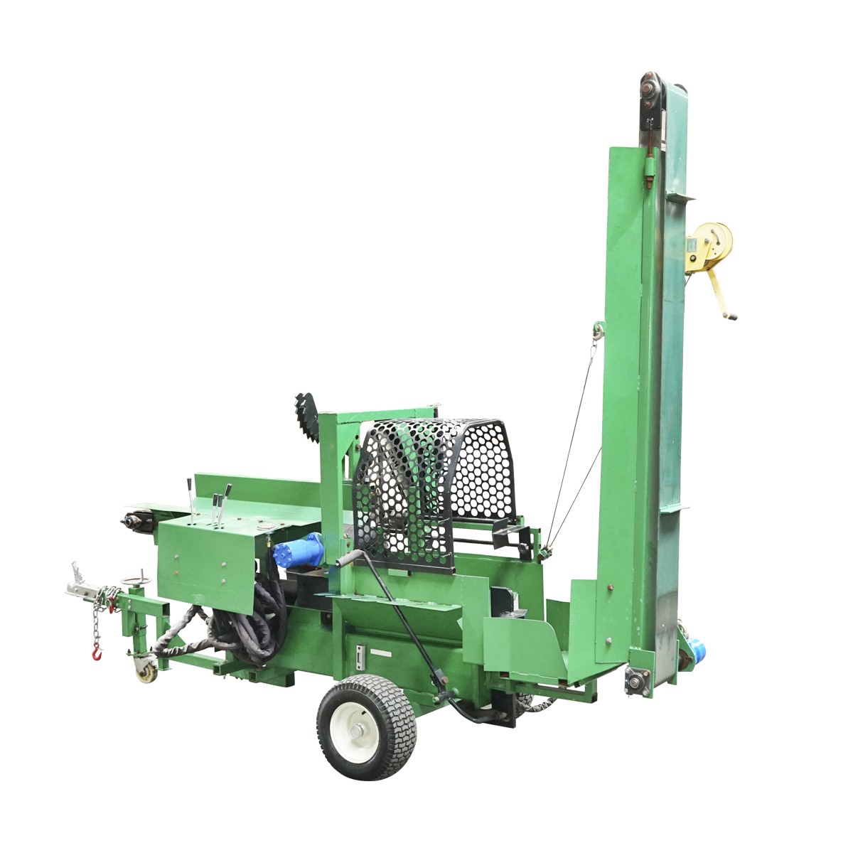 Despicator lemne 16T, motor benzina 15CP cu banda rulanta si conveier 525 Kg - imagine 4