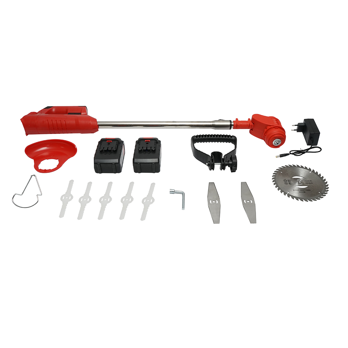 Motocoasa electrica extensibila 850W, 2 baterii litiu 21V/3000 mAh, viteza 18000 r/min accesorii incluse - imagine 3