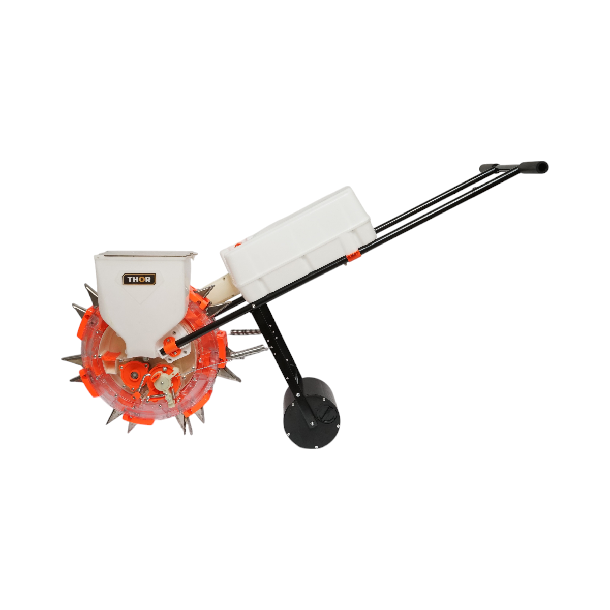 Semanatoare manuala cu 7 dinti, adancime semanare 8cm, rezervor seminte 4L, cutie fertilizare 12L THOR - imagine 2