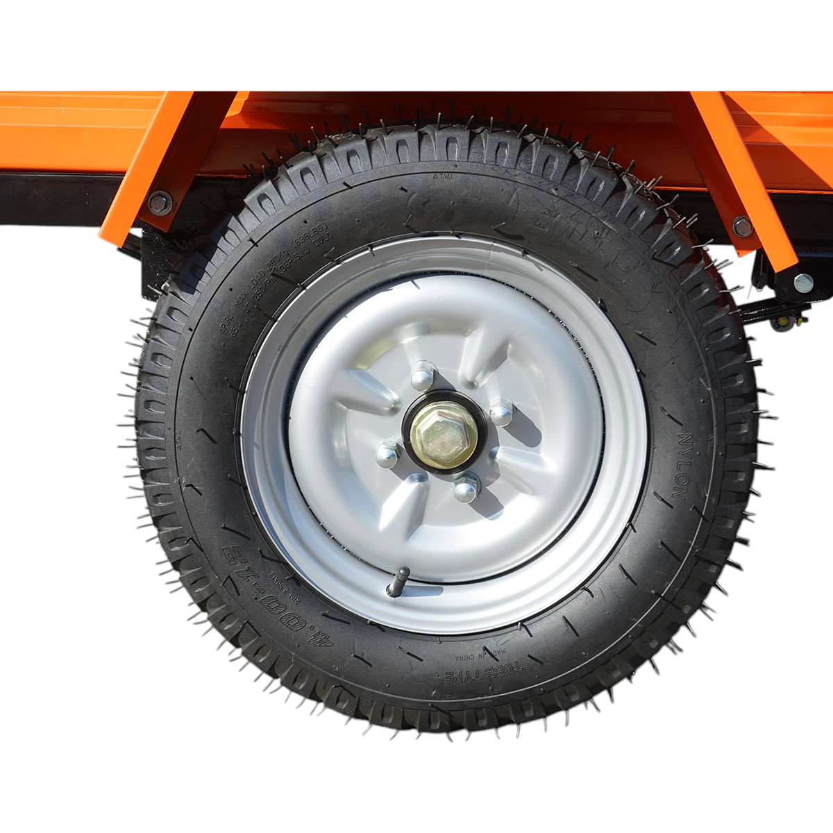 Remorca motocultor basculabila 450kg, bena 1400x1000x300mm, roti 4.00-12 THOR - imagine 12