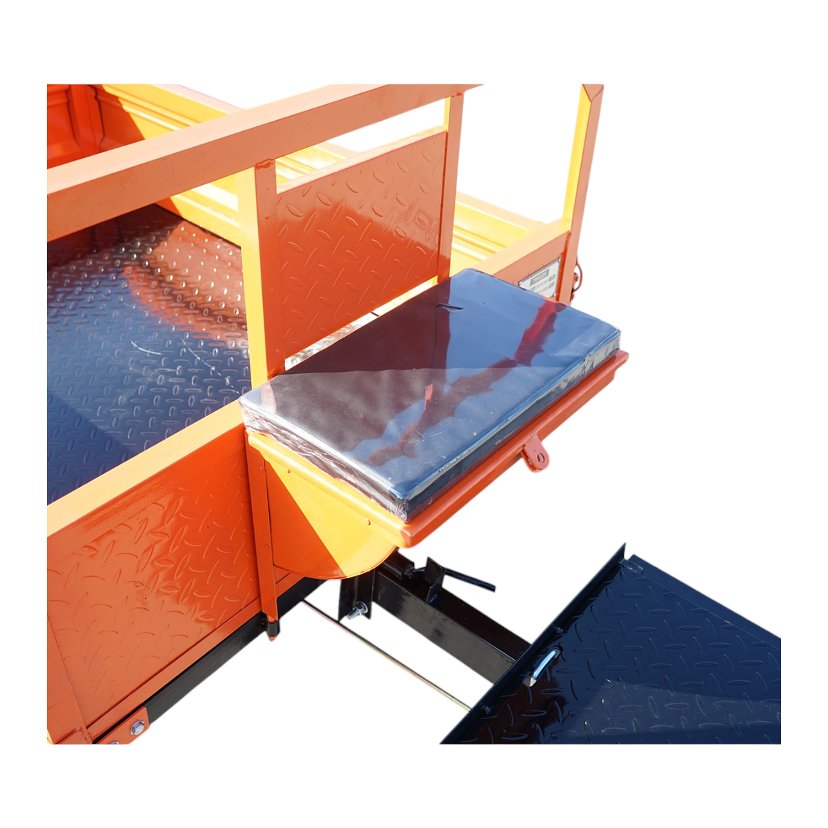 Remorca motocultor basculabila 450kg, bena 1400x1000x300mm, roti 4.00-12 THOR - imagine 8