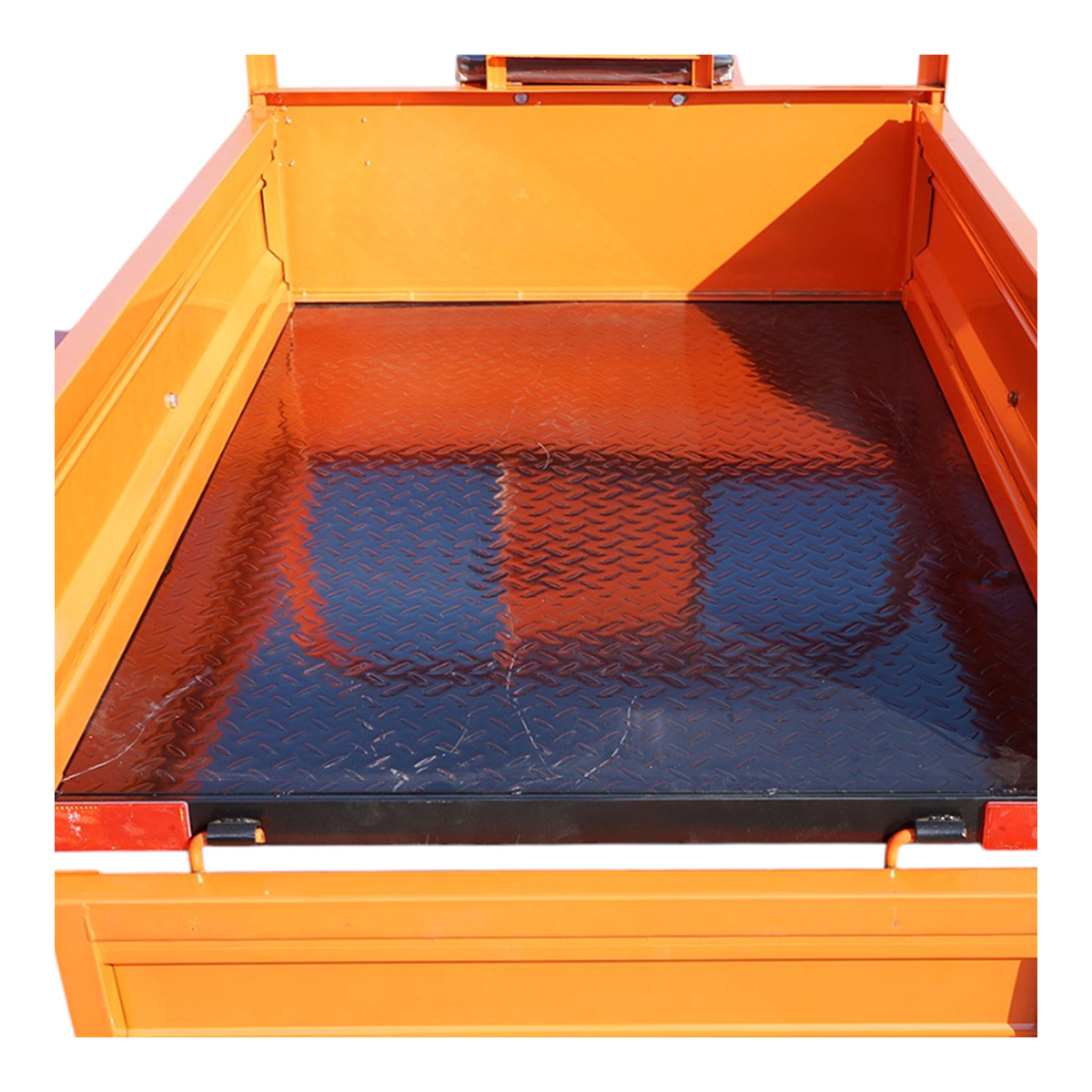 Remorca motocultor basculabila 450kg, bena 1400x1000x300mm, roti 4.00-12 THOR - imagine 7