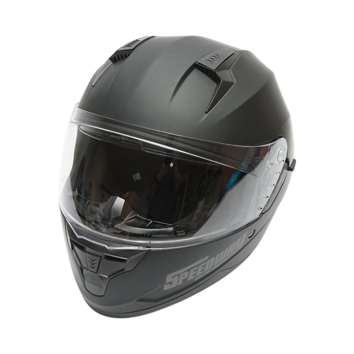 Casca moto integrala negru mat cu viziera transparenta si ochelari de soare, marimea XL Arcane II