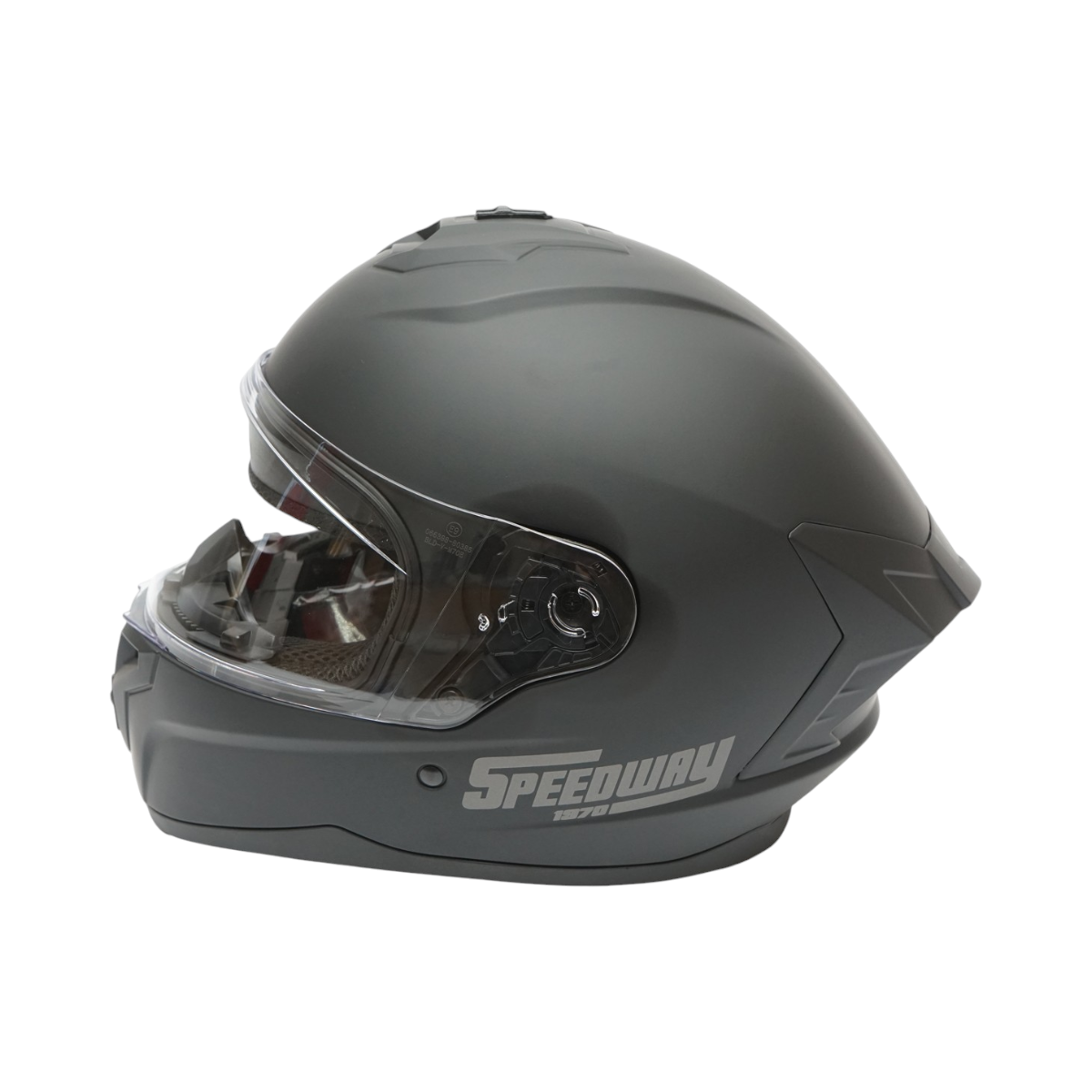 Casca moto integrala neagra cu viziera transparenta, marimea L Grit - imagine 3