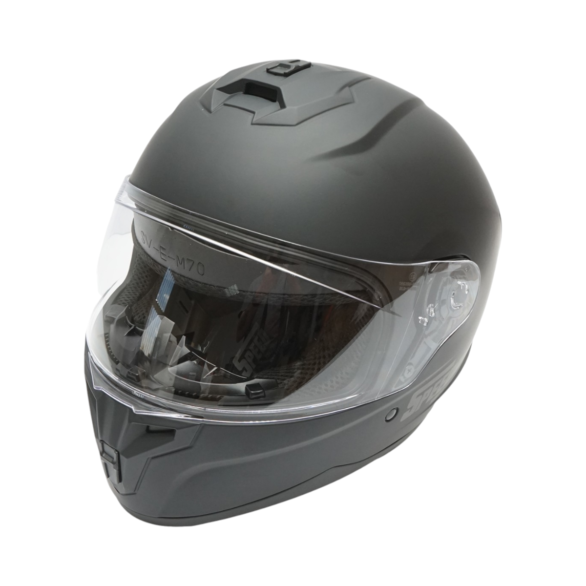 Casca moto integrala neagra cu viziera transparenta, marimea XL Grit