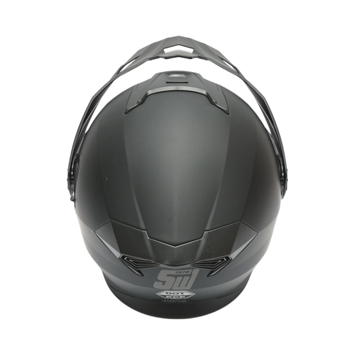 Casca motocross integrala negru mat cu viziera transparenta si ochelari de soare, marimea XL Lion - imagine 6