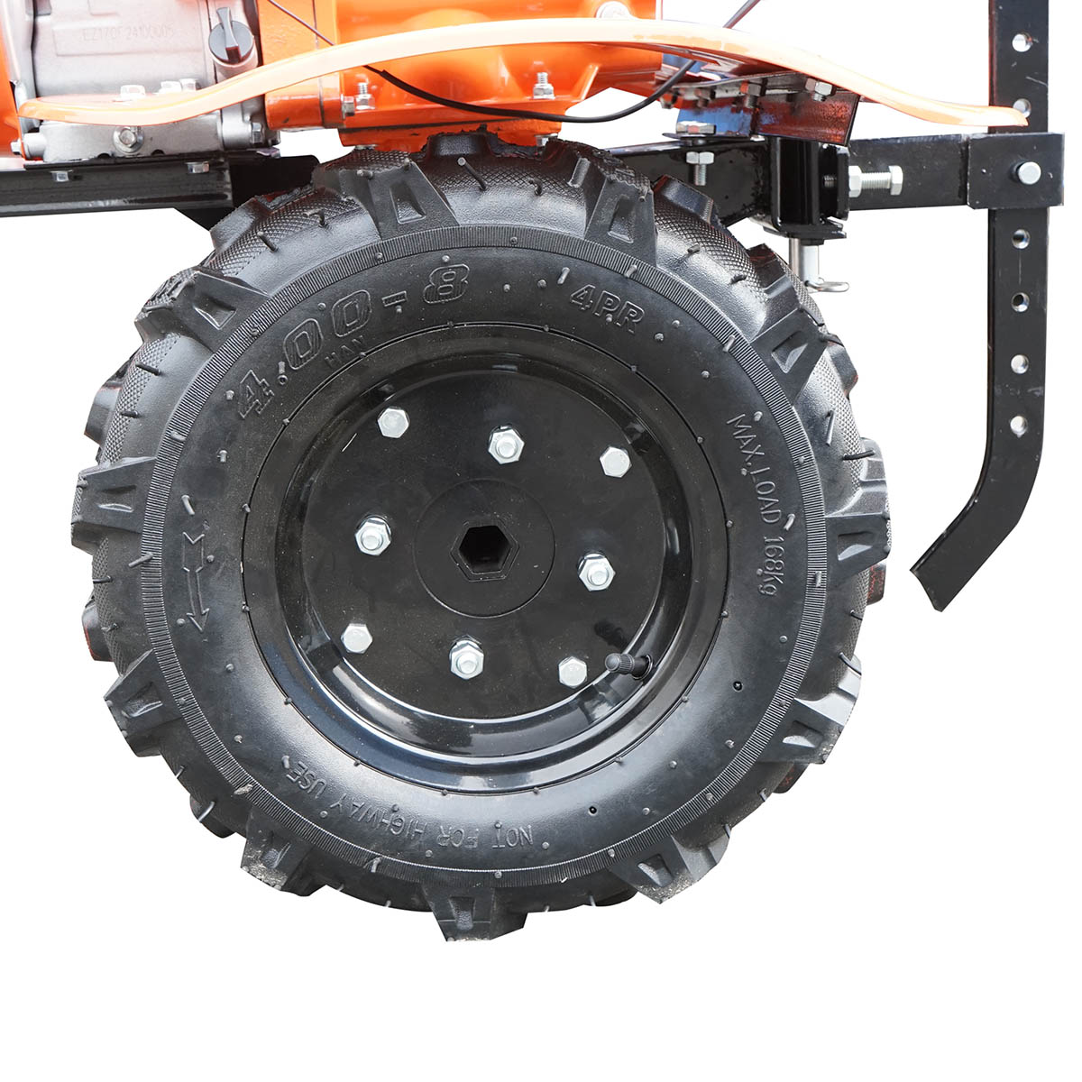 Motocultor 7.5CP cu freza 100cm, motor benzina 4 timpi 212cc OHV, viteze 2+1, transmisie pinioane, roti 4.00-8 Breckner Germany - imagine 14