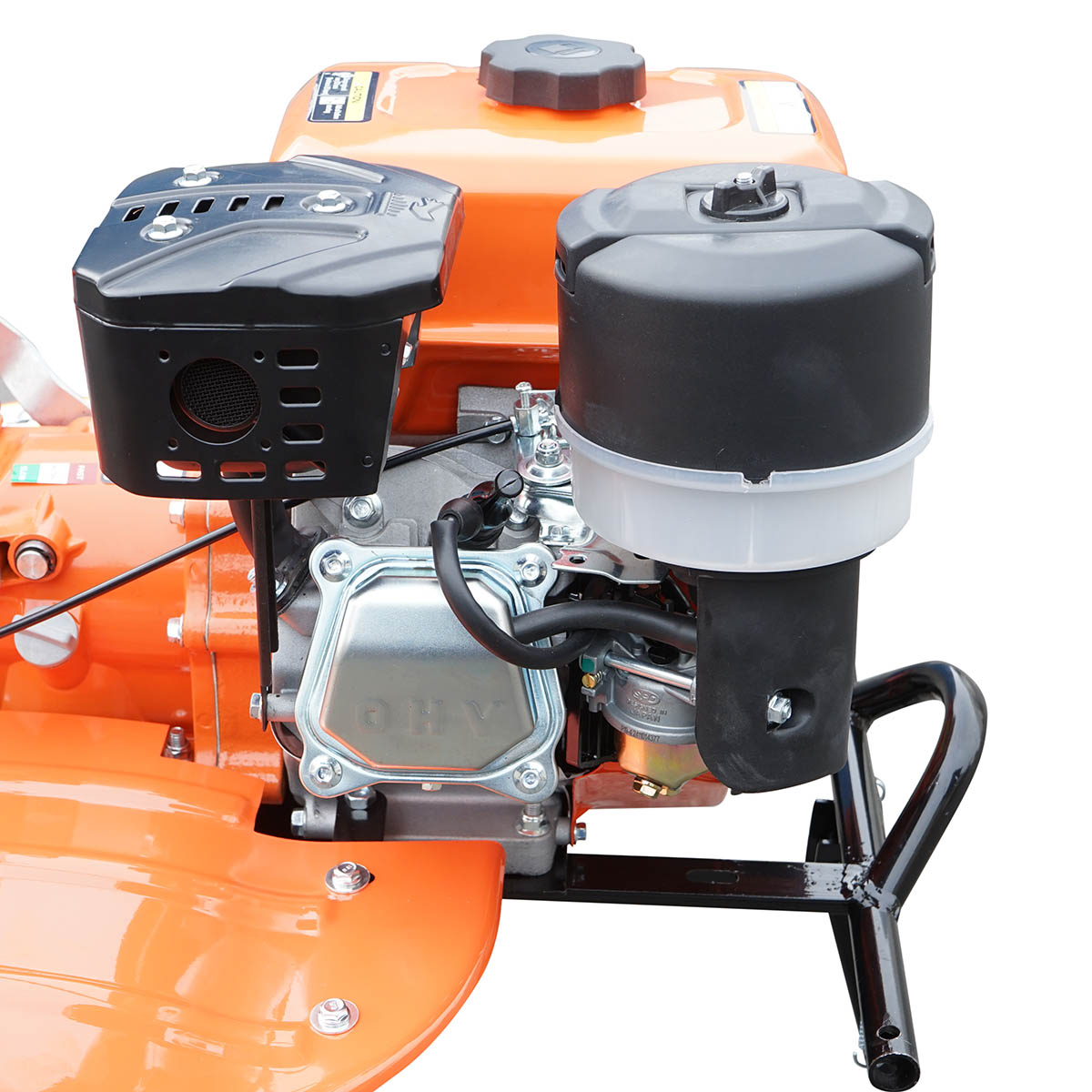 Motocultor 7.5CP cu freza 100cm, motor benzina 4 timpi 212cc OHV, viteze 2+1, transmisie pinioane, roti 4.00-8 Breckner Germany - imagine 10