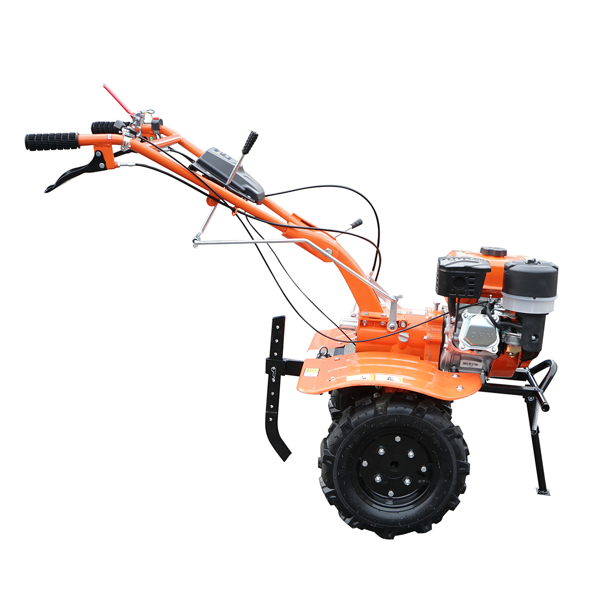 Motocultor 7.5CP cu freza 100cm, motor benzina 4 timpi 212cc OHV, viteze 2+1, transmisie pinioane, roti 4.00-8 Breckner Germany - imagine 7