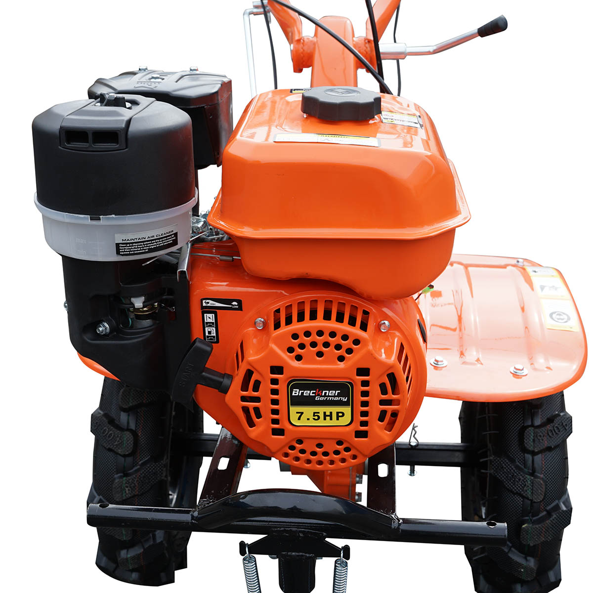 Motocultor 7.5CP cu freza 100cm, motor benzina 4 timpi 212cc OHV, viteze 2+1, transmisie pinioane, roti 4.00-8 Breckner Germany - imagine 8