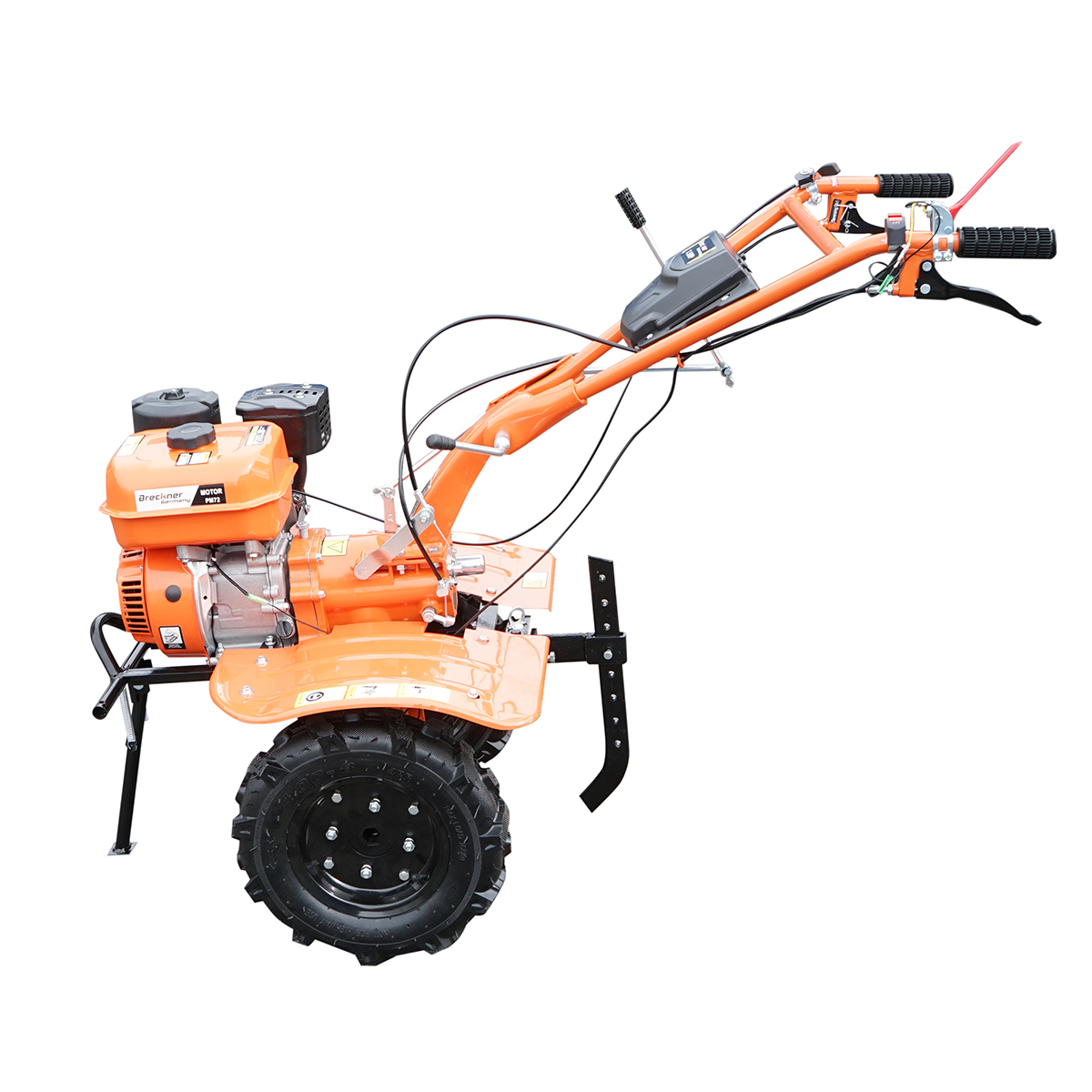 Motocultor 7.5CP cu freza 100cm, motor benzina 4 timpi 212cc OHV, viteze 2+1, transmisie pinioane, roti 4.00-8 Breckner Germany - imagine 4