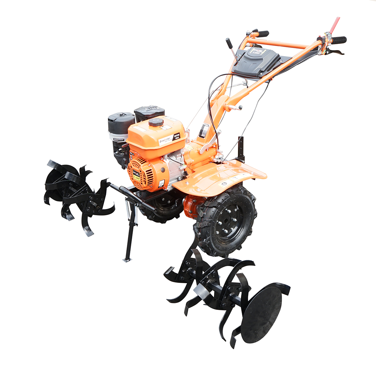 Motocultor 7.5CP cu freza 100cm, motor benzina 4 timpi 212cc OHV, viteze 2+1, transmisie pinioane, roti 4.00-8 Breckner Germany - imagine 3