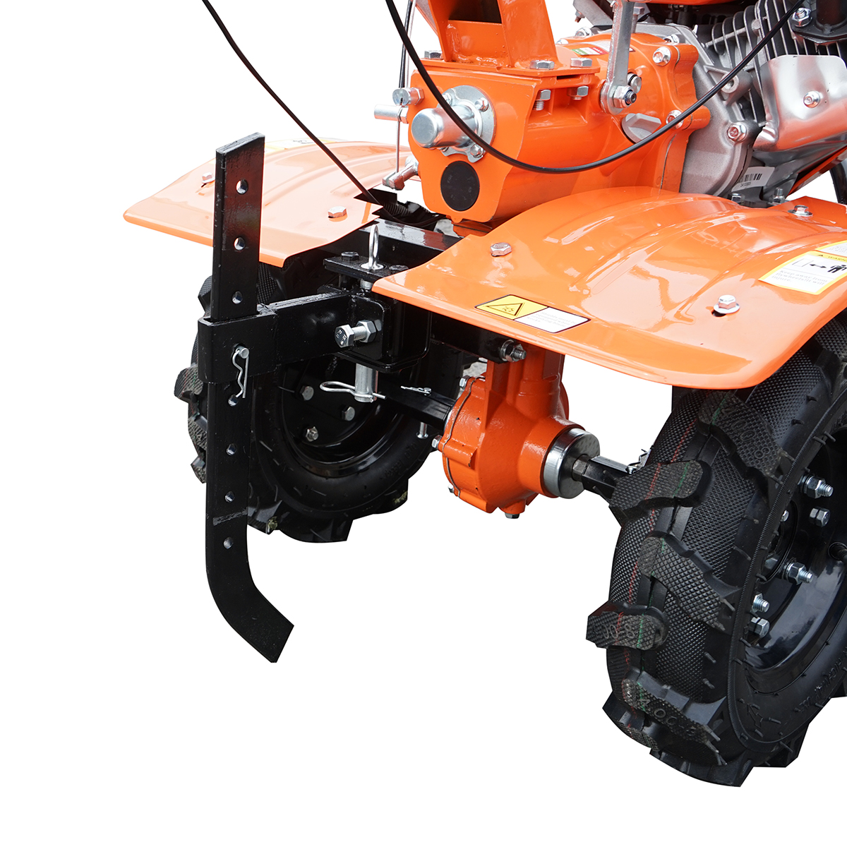 Motocultor 7.5CP cu freza 100cm, motor benzina 4 timpi 212cc OHV, viteze 2+1, transmisie pinioane, roti 4.00-8 Breckner Germany - imagine 11