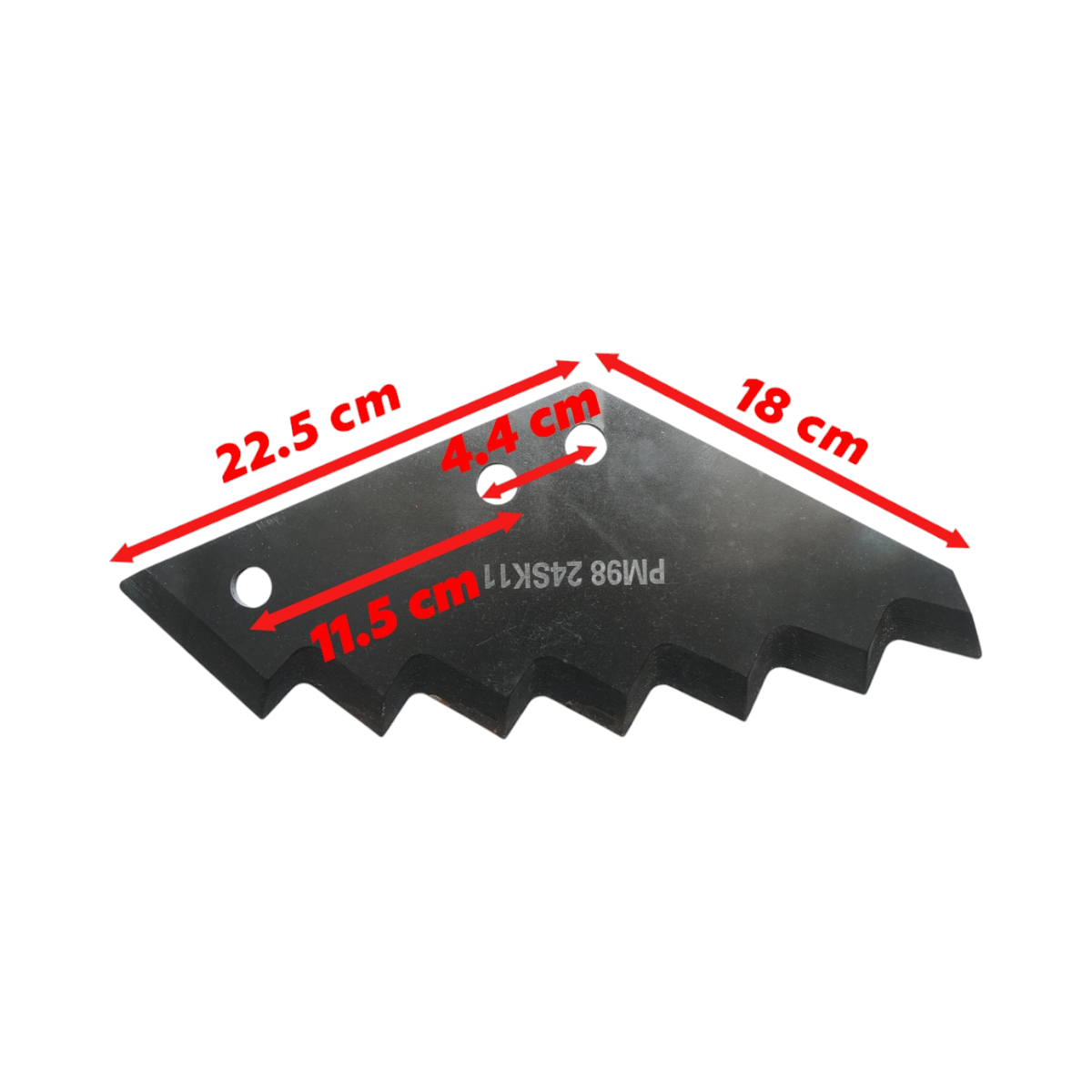 Cutit remorca furaje Kuhn cu 7 dinti, grosime 8mm cod OEM A5302190, A5375580