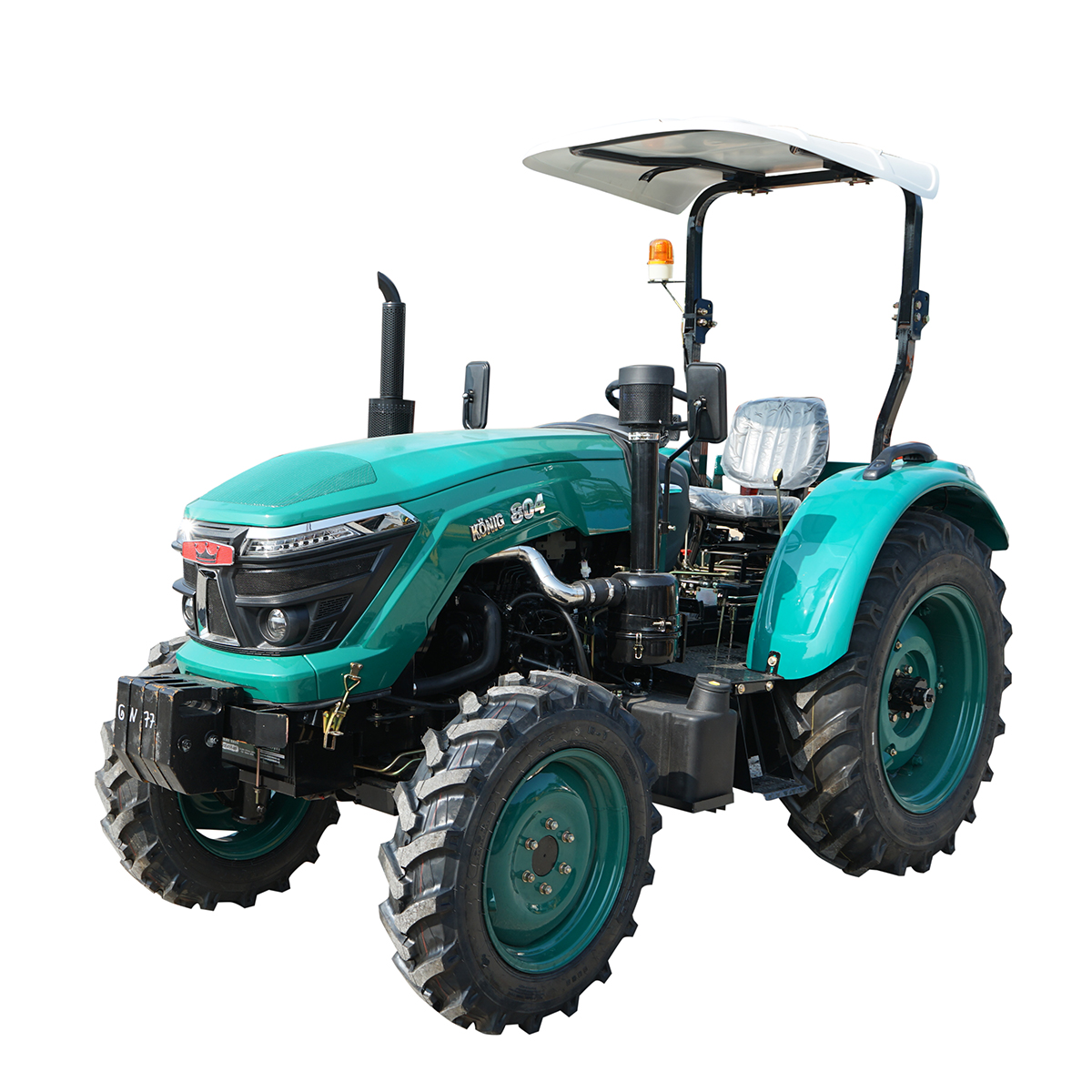Tractor 80CP cu semicabina, motor YTO diesel, roti 8.3-20/12.4-28 KONIG 804