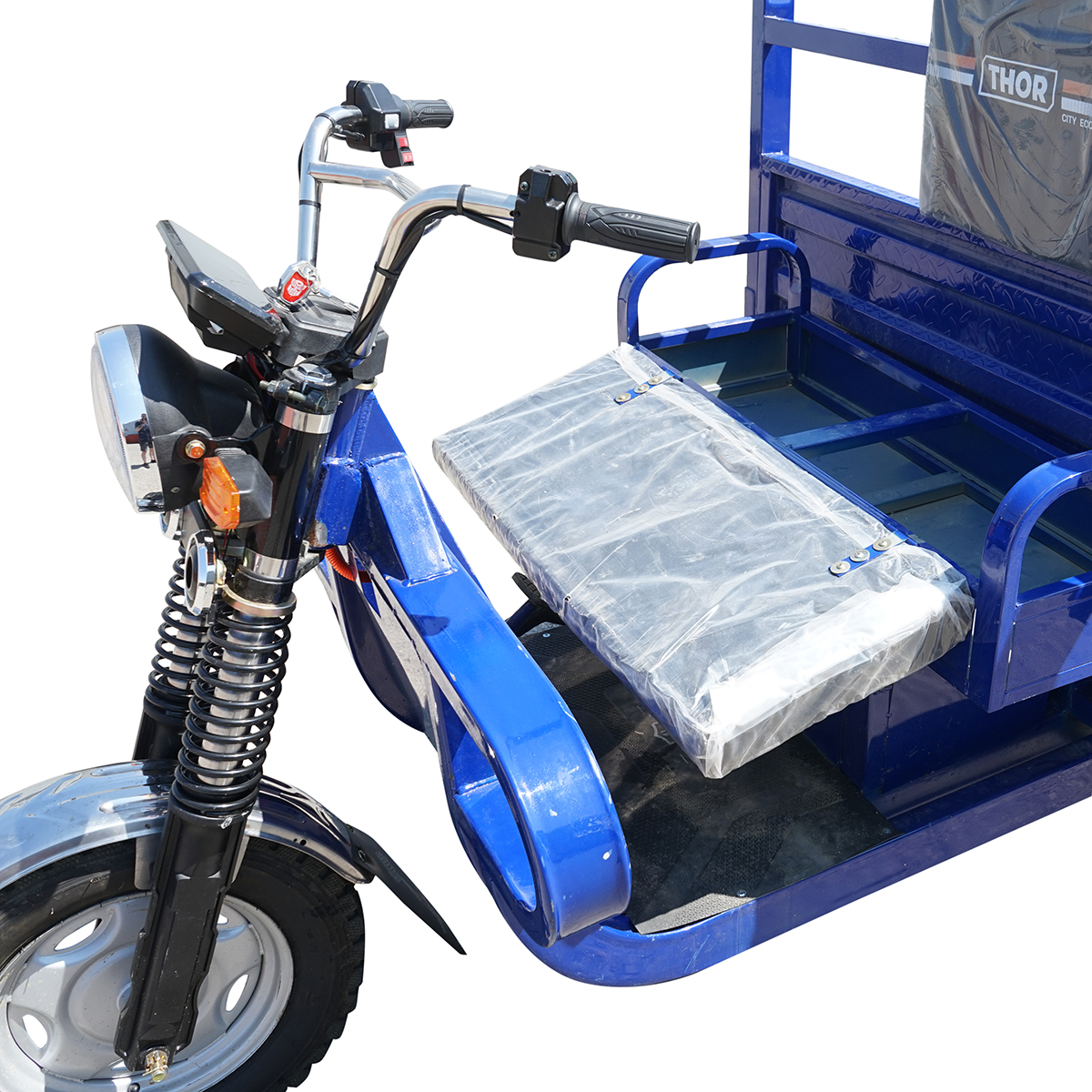 Triciclu electric 2200W, baterie 72V/75Ah cu platforma basculabila 3mx1.4m, sarcina maxima 1500kg HERCULES 2 THOR - imagine 6