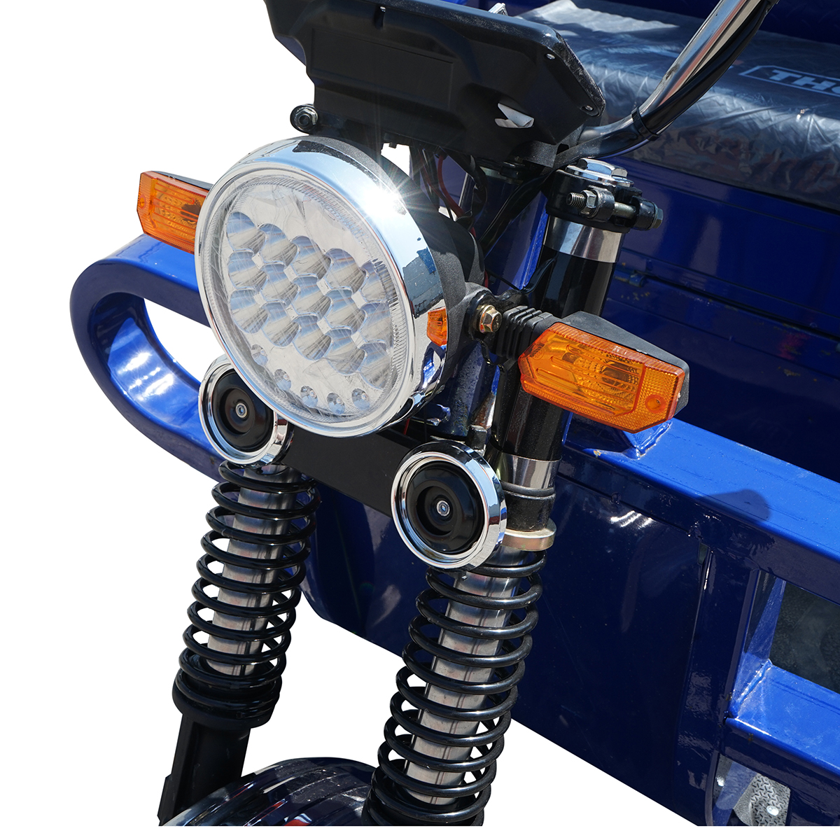 Triciclu electric 2200W, baterie 72V/75Ah cu platforma basculabila 3mx1.4m, sarcina maxima 1500kg HERCULES 2 THOR - imagine 7