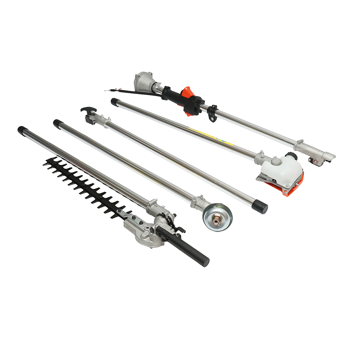 Motocoasa pe benzina multifunctionala 4 in 1, motor 2T 52cc, putere 2.5CP, turatie 8000rpm, accesorii incluse - imagine 9