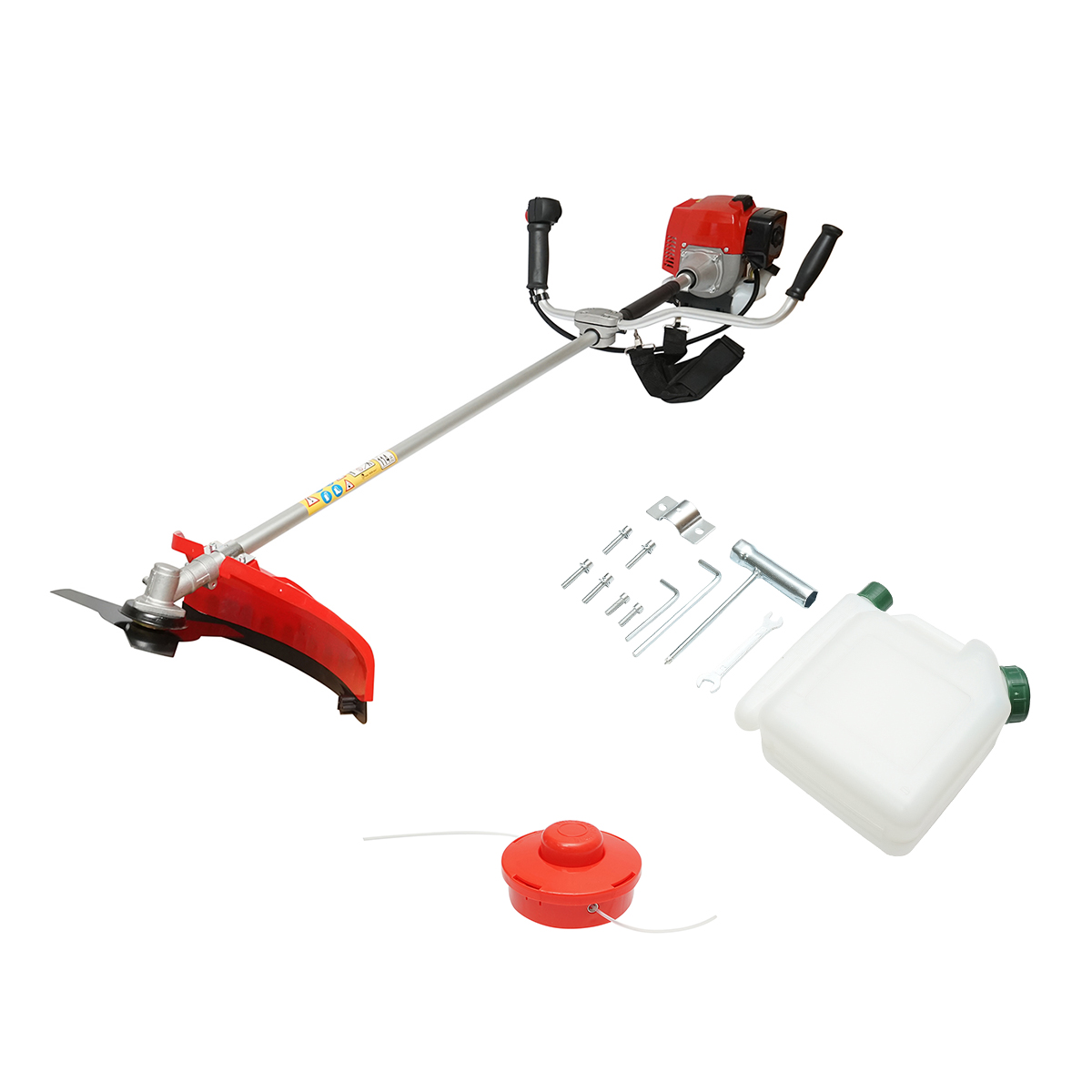 Motocoasa pe benzina 2.5CP, 2T 52cc, turatie 8000rpm, disc 3T, tambur fir, kit accesorii incluse - imagine 2