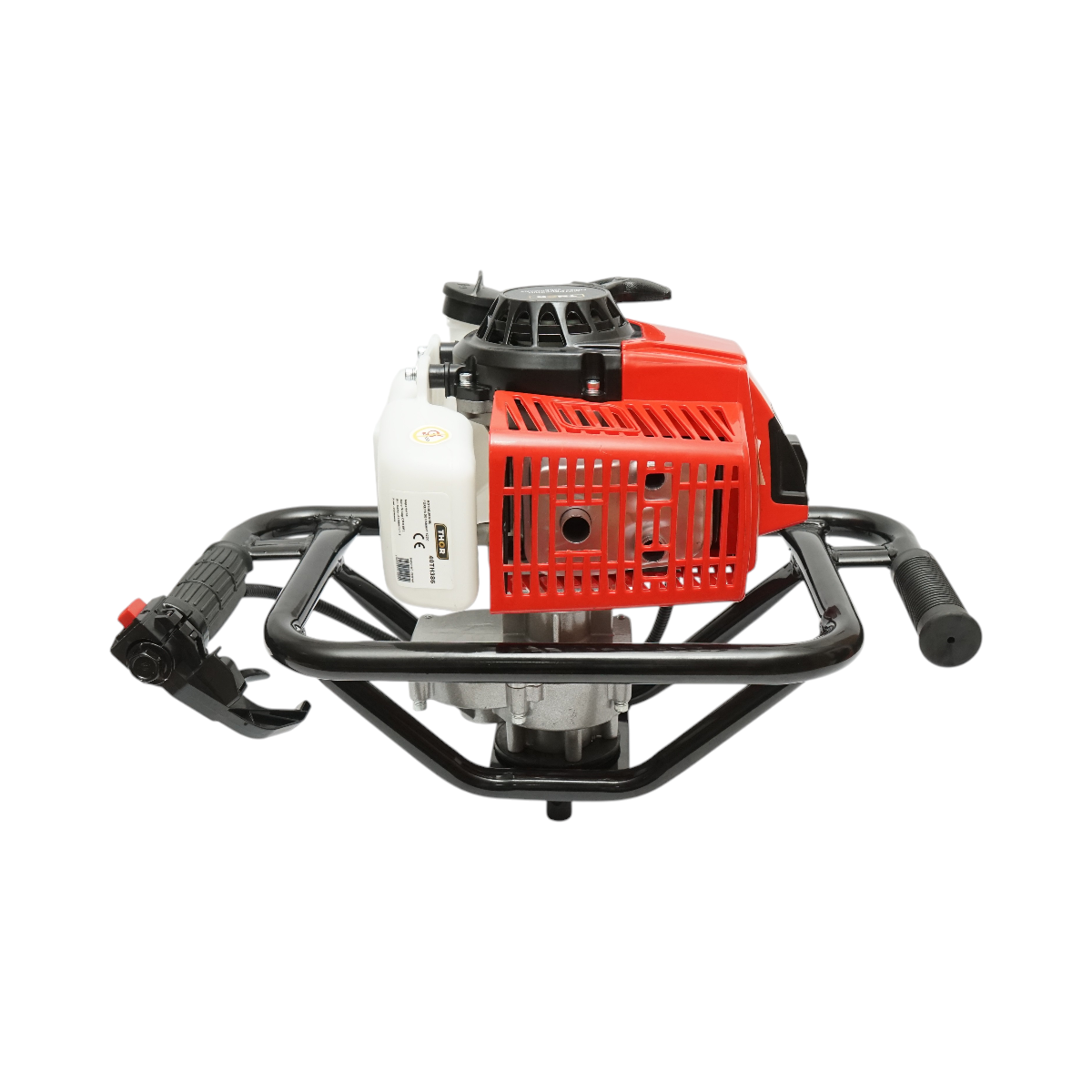 Motoburghiu foreza de pamant pe benzina 2.8CP, 2T 52cc, 3 burghie incluse 100mm, 150mm, 200mm THOR - imagine 6