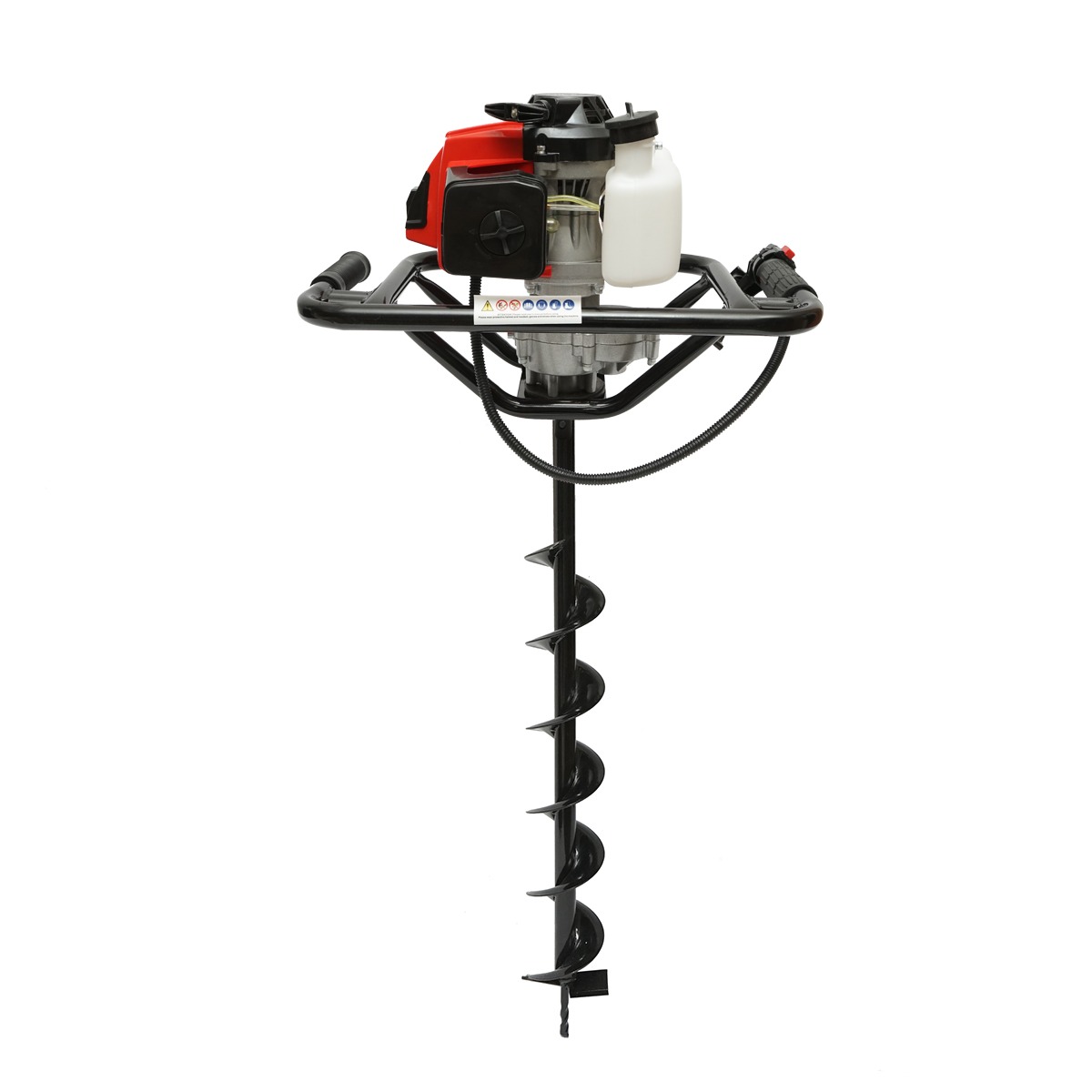 Motoburghiu foreza de pamant pe benzina 2.8CP, 2T 52cc, 3 burghie incluse 100mm, 150mm, 200mm THOR - imagine 4