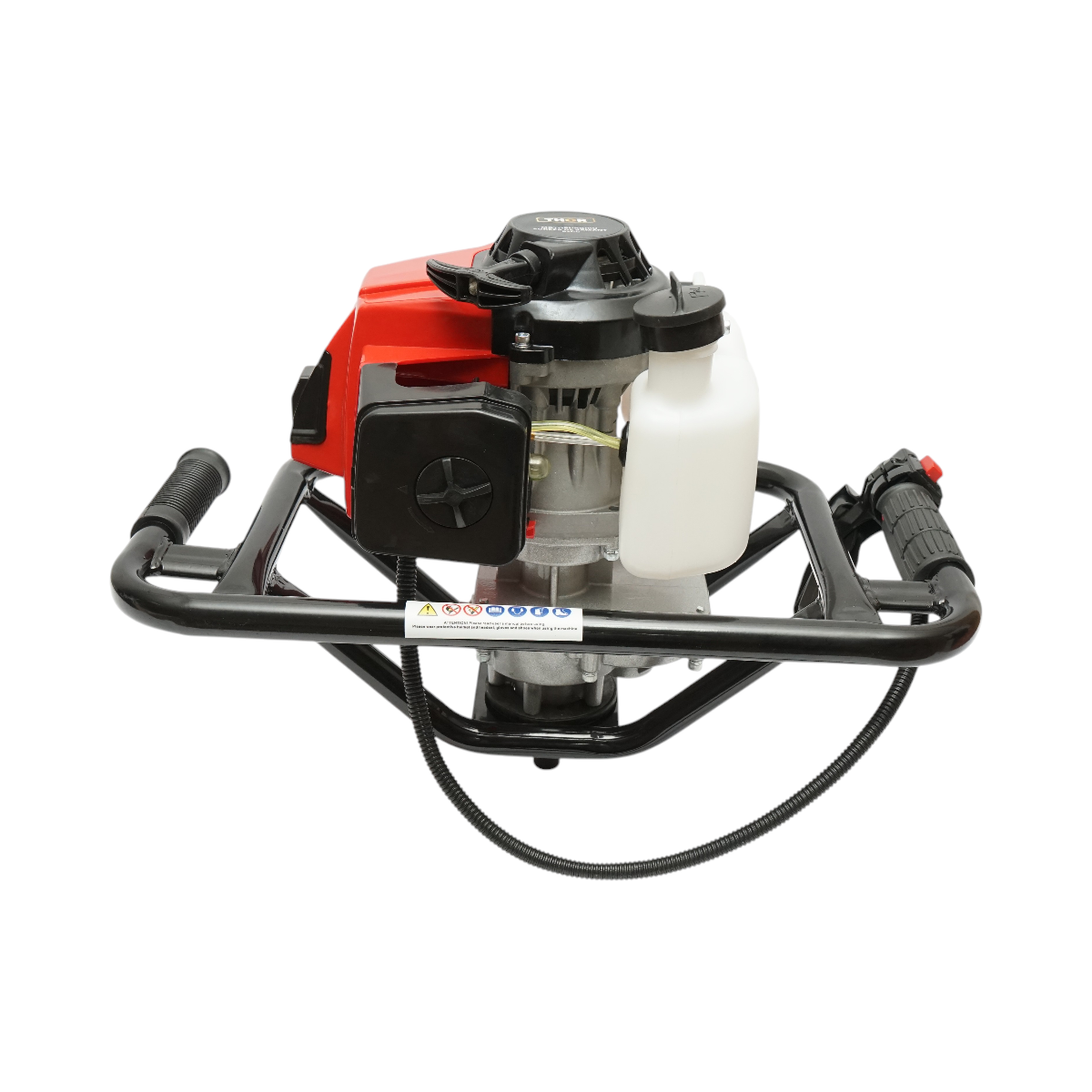 Motoburghiu foreza de pamant pe benzina 2.8CP, 2T 52cc, 3 burghie incluse 100mm, 150mm, 200mm THOR - imagine 7