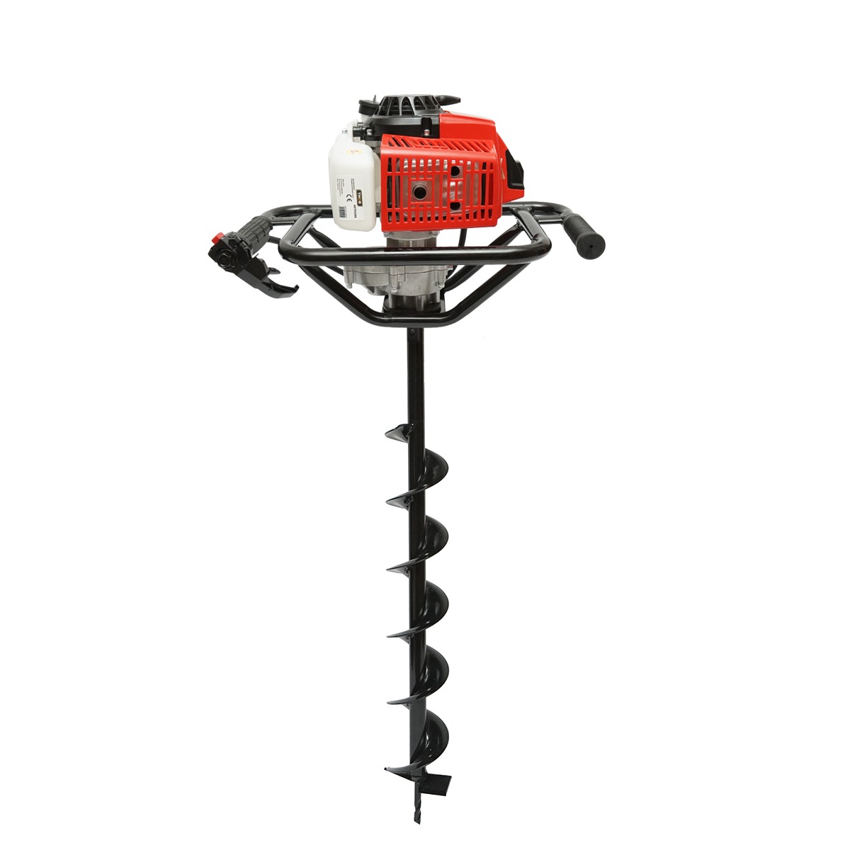 Motoburghiu foreza de pamant pe benzina 2.8CP, 2T 52cc, 3 burghie incluse 100mm, 150mm, 200mm THOR - imagine 3