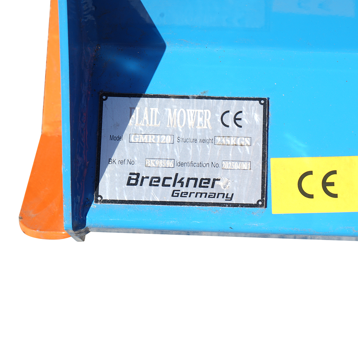 Tocatoare resturi vegetale GMR120 25-55CP, latime de lucru 120cm, PP-540 r/min,  cardan inclus 253Kg Breckner Germany - imagine 9