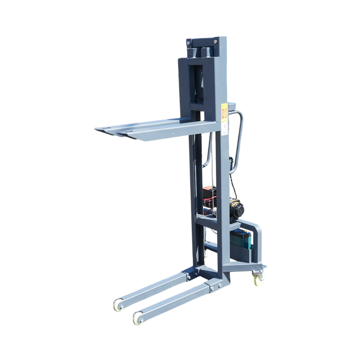 Transpalet manual 300Kg cu ridicare electrica 12V, inaltime maxima 1.6m