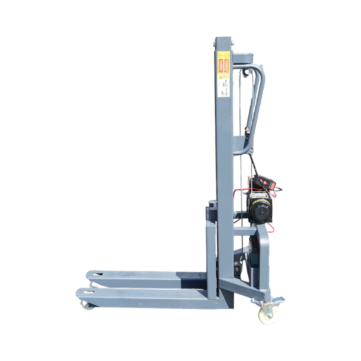 Transpalet manual 300Kg cu ridicare electrica 12V, inaltime maxima 1.6m - imagine 7