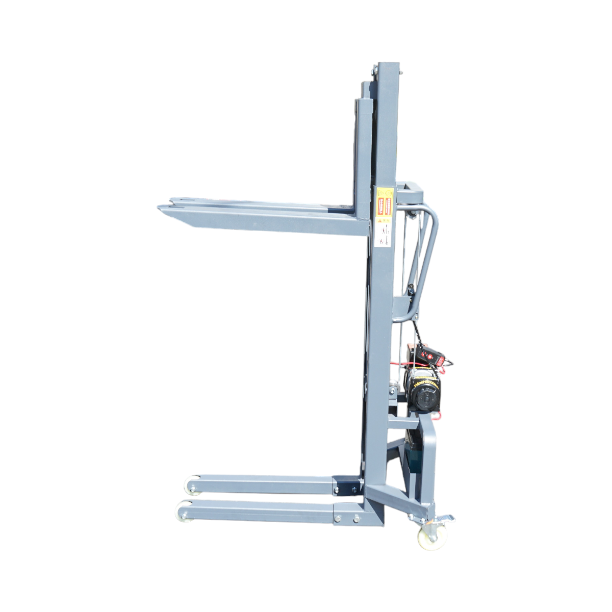 Transpalet manual 300Kg cu ridicare electrica 12V, inaltime maxima 1.6m - imagine 5