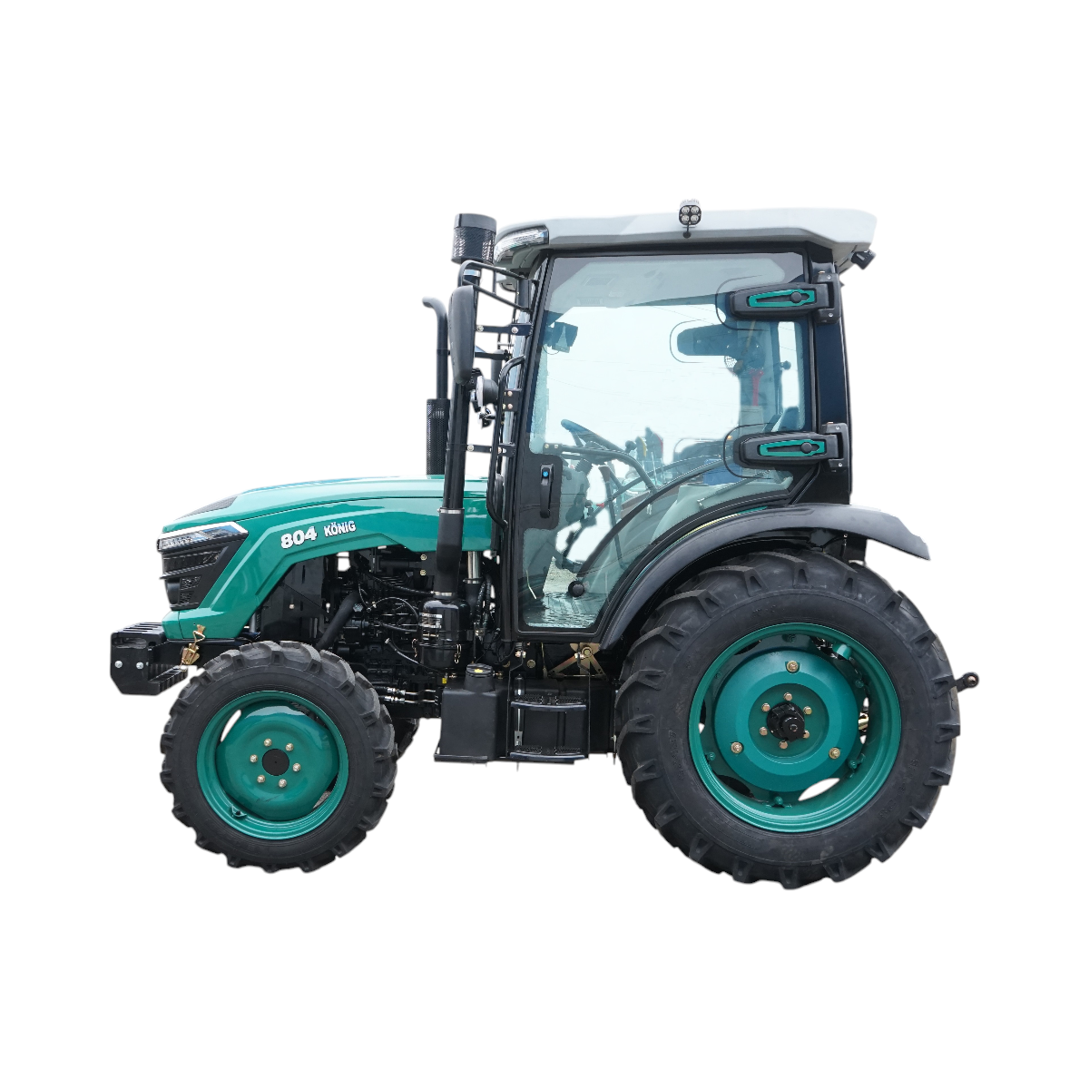 Tractor 80CP 4x4 cu cabina, motor YTO turbo diesel, aer conditionat, camere video KONIG TRAKTOREN 804 - imagine 2