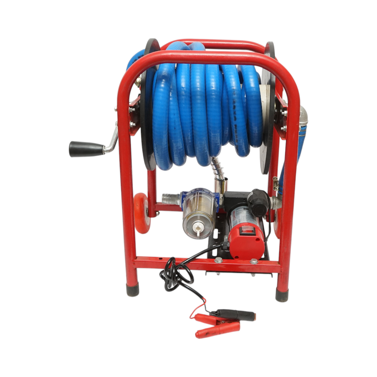 Pompa transfer combustibil mobila 12V, 300W cu filtru si furtun Breckner Germany - imagine 2