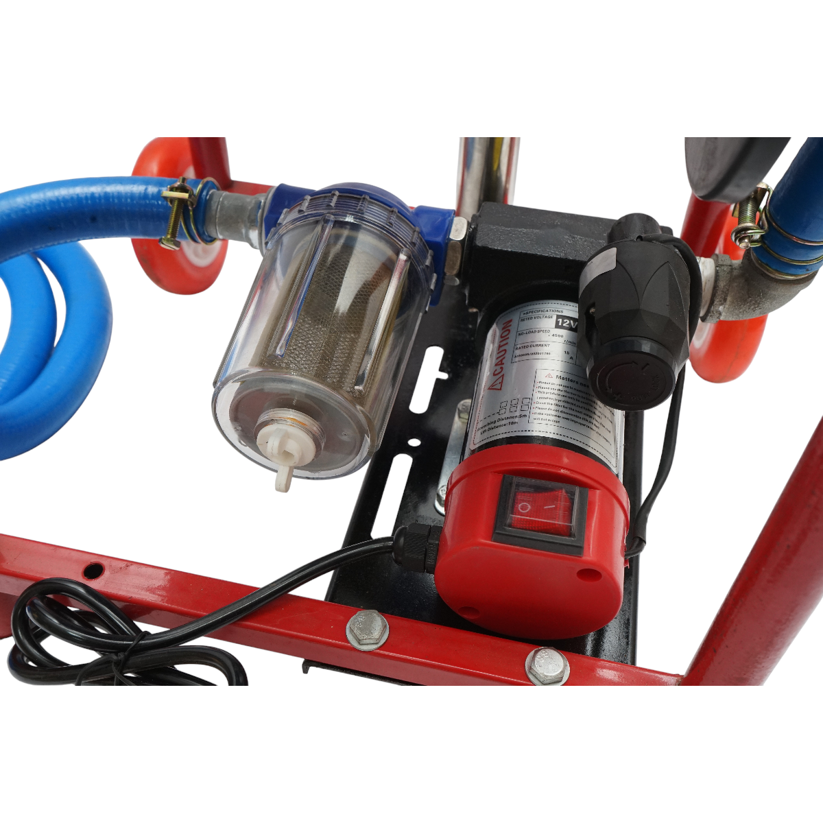 Pompa transfer combustibil mobila 12V, 300W cu filtru si furtun Breckner Germany - imagine 5